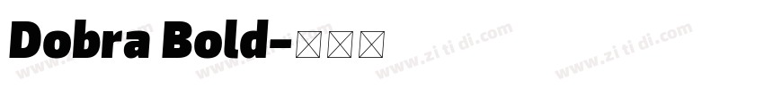 Dobra Bold字体转换